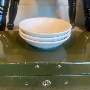 Set of 3 Ironstone ? Butter pats / small bowls.